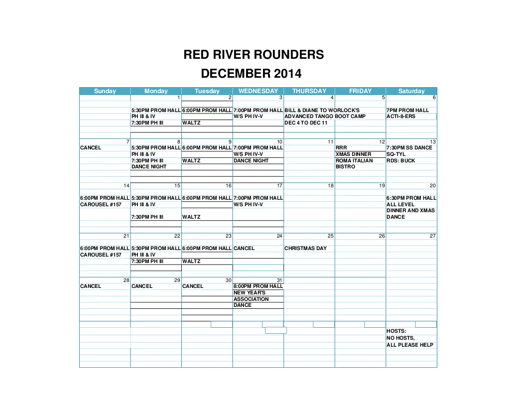 DECEMBER'S Calender NOT YET available