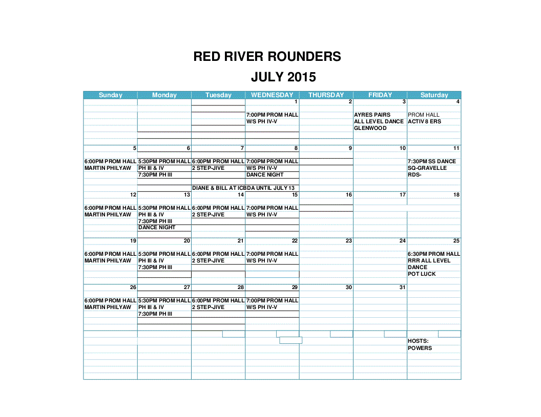 JULY'S Calender NOT YET available